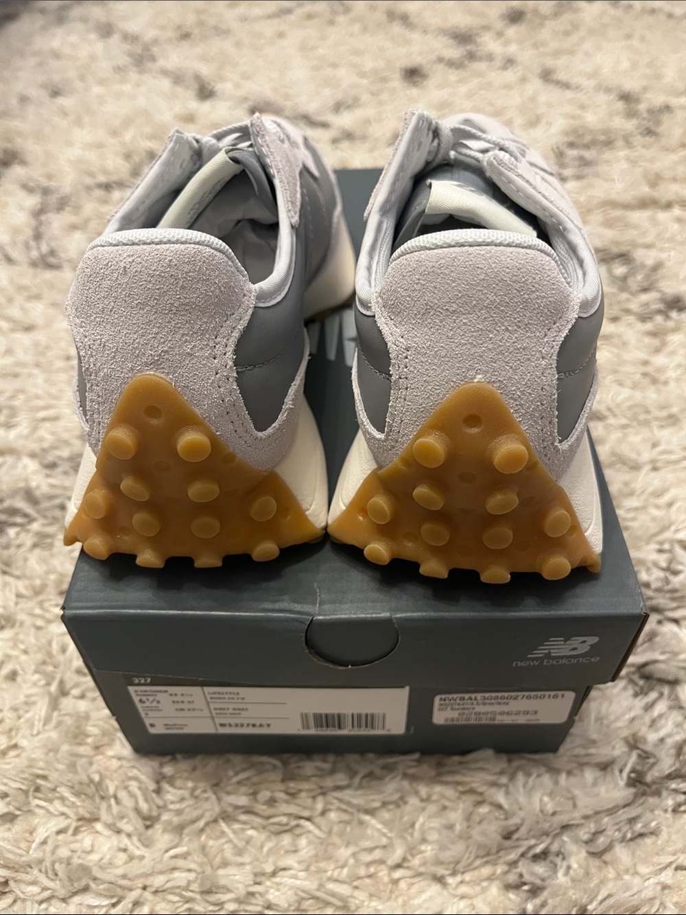 New Balance 327 sneakers. Grey Grey. Womens US sizd 6.5. New in box. - Picture 3 of 6